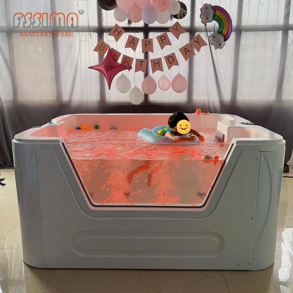 Quality Rectangular Baby SPA Bathtub Massage Freestanding Whirlpool Bathtub for sale