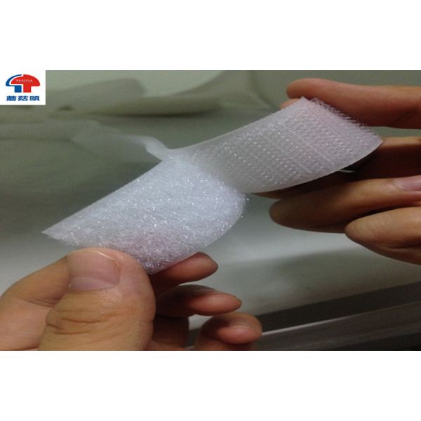 Polyamide White Sew On Hook and Loop Tape , 1" Width sticky hook and loop