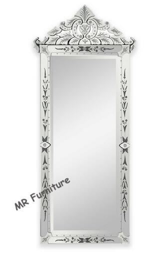 Quality Long Venetian Wall Mirror For Dressing Rectangle Shape Strong Structure for sale