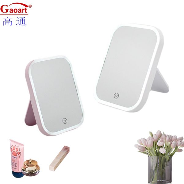 LED Handheld Compact Pocket Cosmetic Make-Up Mirror for Design and Everyday Occasions