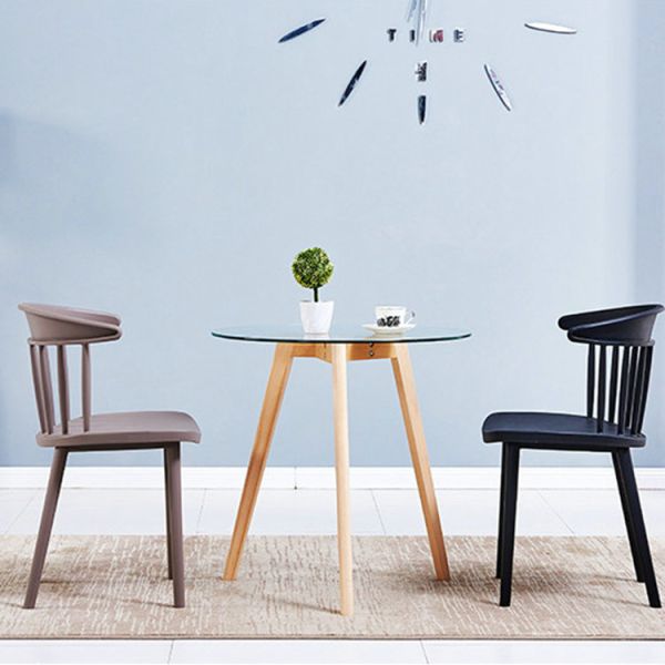 Colored Ergonomic Plastic Chair For Conference Room / Reception Room