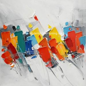 China Colorful Abstract Oil On Canvas Paintings Modern Art Acrylic Paintings on sale