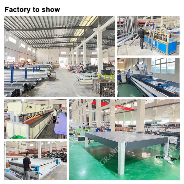 Luxury Patio Automatic Smart Cover Louver Roof System Waterproof Garden Aluminium Outdoor Motorized Pergolas