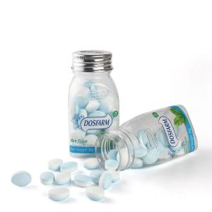 Office Cooling Snacks Sugar Free Mint Compressed Candy Triangle Bottle Packing