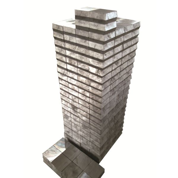 Single-Herringbone OR Double-Herringbone Radiation Proof Pure Lead Shielding Bricks Easy To Stack Unfold And Redeploy