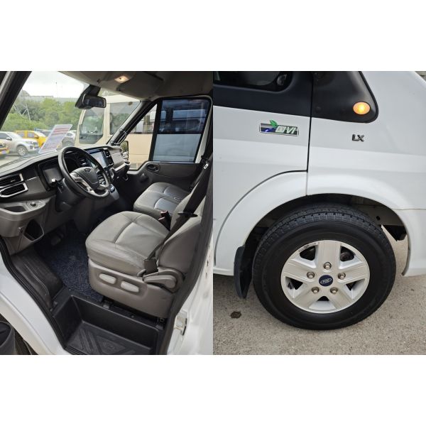 14-Seat Second Hand Mini Bus Diesel Jiangling Transit CN-4 Van with 145km/h Top Speed