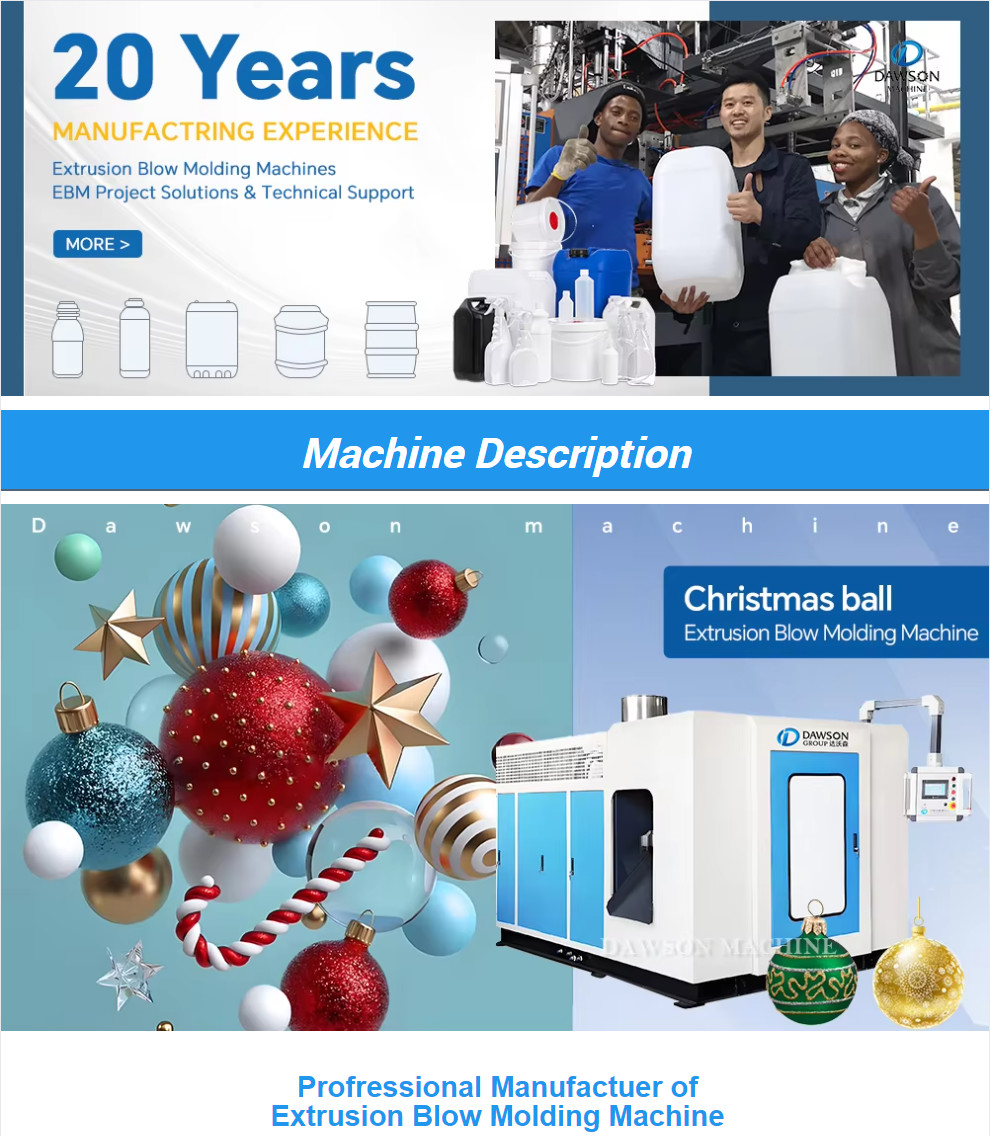 Highly Automated Christmas Ball Plastic Blow Moulding Machine For Bottle Production