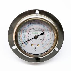 China SS 304 Refrigeration Pressure Gauge 1.8 MPa 63mm Panel Mount Pressure Gauge on sale