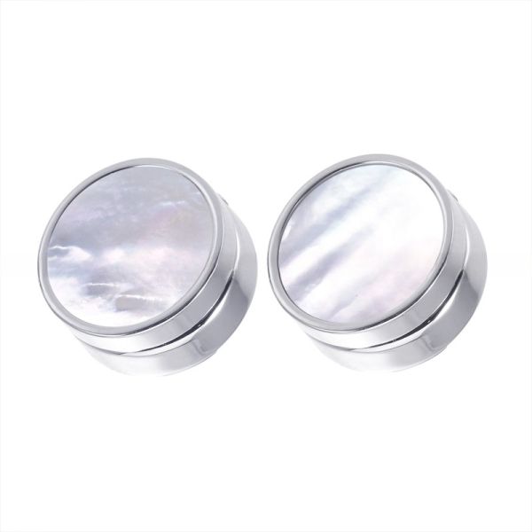 Pearl Shell Inlay Men'S Button Covers for Wedding Attire