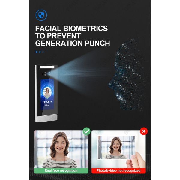 IP54 Face Recognition Biometric Machine Access Control Time Attendance