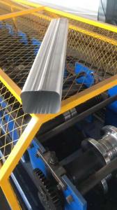 Square Rain Tube Roll Forming Machine For House Roof , 15 Kw Gutter Maker
