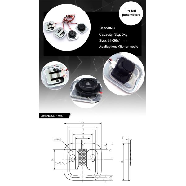 SC928NB half bridge kitchen scales micro baby body scale load cell 3kg 5kg