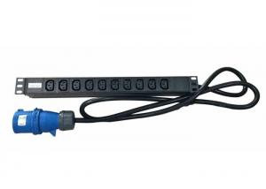 China 1U 6 Port PDU Power Distribution Unit IEC C13 Output Socket 3 PIN 16A UK Plug Input wholesale