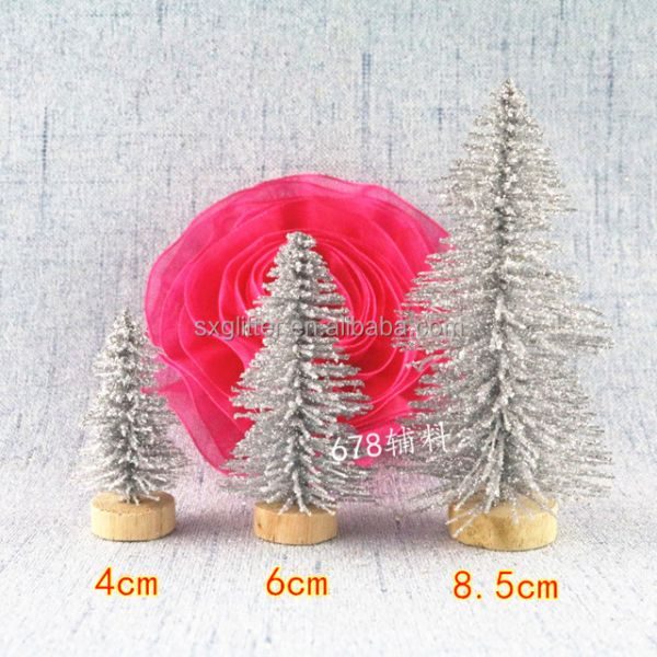 Bring the Magic of the Season to Your Home with our Handcrafted Glitter Christmas Tree 6cm