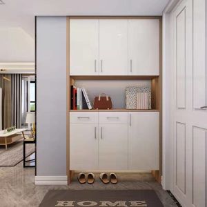 Buy cheap Entryway Customized Wooden Slimline Shoe Storage Cabinet Plywood Hardwood from wholesalers