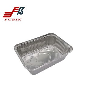 2100ml Rectangular Foil Trays Takeaway Aluminium Foil Packaging Box