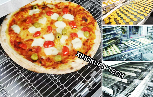 Flat Flex Conveyor Belt Wire Mesh For Pizza Oven Or Frying Food