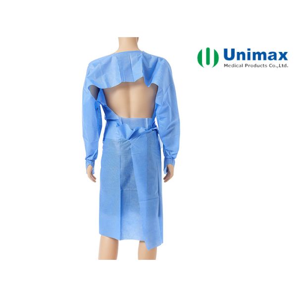 CE FDA Surgical Robe SMS Disposable Isolation Gowns With Thumb Hole