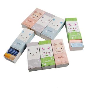 China Customized Printing Socks Gift Box , Cardboard Paper Packaging For Socks wholesale
