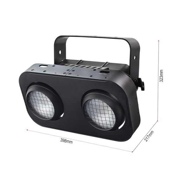 2 Eyes 2x90W RGB 2IN1 LED COB Blinder Light Amber Warm White Professional DJ Party Stage Effect Lighting