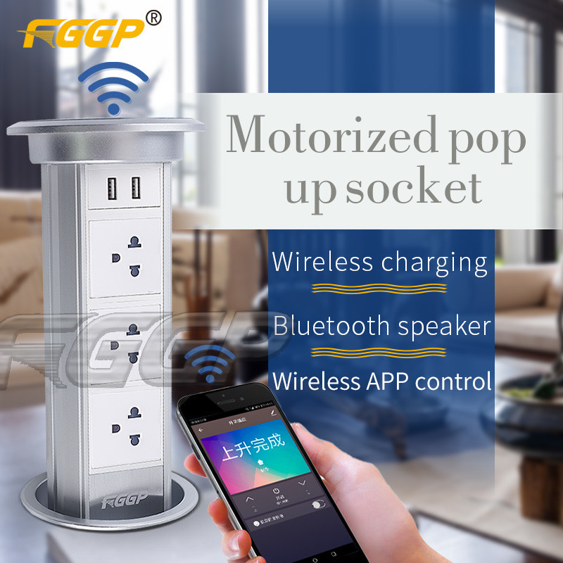 China Intelligent 250V 13A Pop Up Electrical Outlet Self Grounding on sale