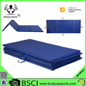 Gymnastics Gym Folding Exercise Aerobics Mats Blue Stretching Yoga Mat