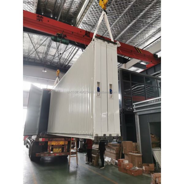 Supermarket Shipping Ready Made Prefab Projects Container Coffee Shop with Log Design