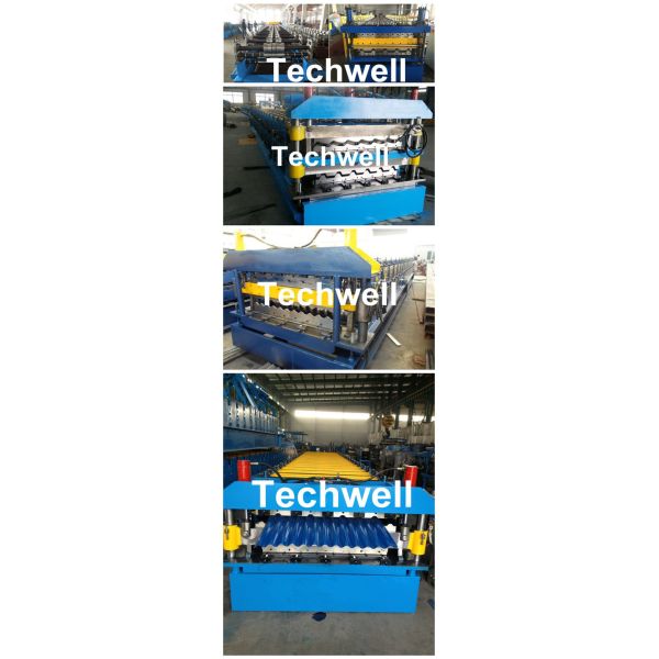 PLC Frequency Control System Double Layer Roofing Roll Forming Machine TW-DLM