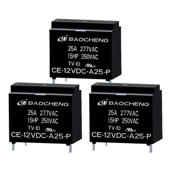 CE-12VDC-A25-P BaoCheng Relay Power Switch 0.9W Rated coil power
