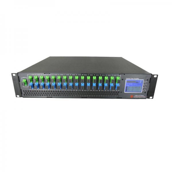 Quality 16/32 Ports EDFA Optical Amplifier 19dBm PON WDM EDFA FOR CATV FTTP FTTH Network for sale