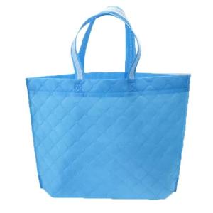 China Blue Pink Color Folding Non Woven Reusable Bags Eco Friendly Grocery Bags on sale