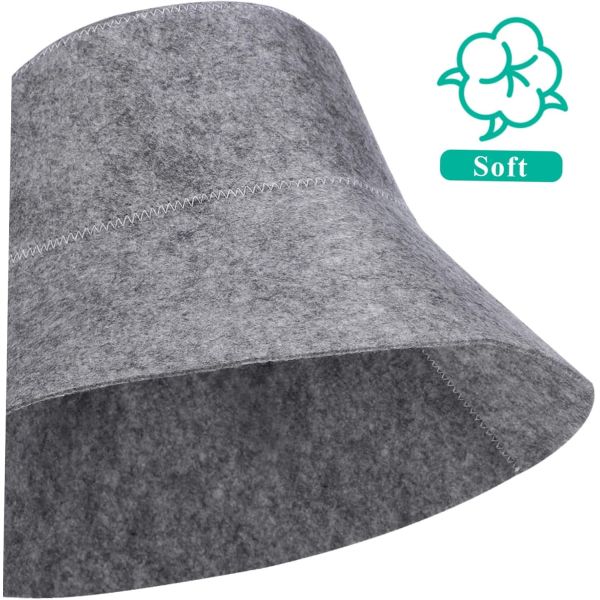 Custom Logo Felt Sauna Hat Lightweight and Comfortable for All Head Sizes