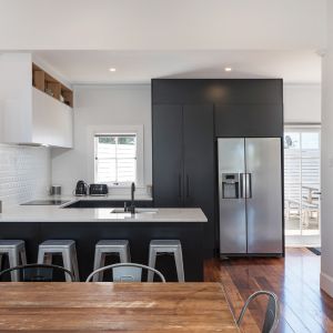 China Lacquer Metal Modular Kitchen Cupboard Cabinets Modern Smart Black White wholesale