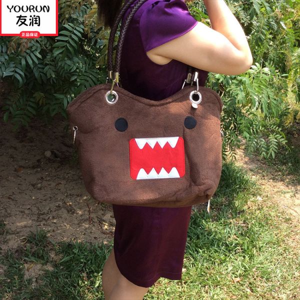 OEM Custom Plush Bag Single Shoulder Fasionable Girls Fluffy Animal Backpacks