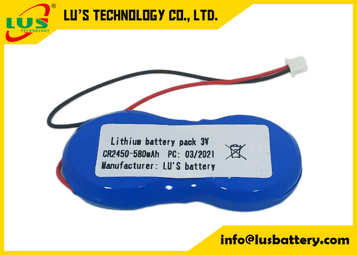 1800mah Button Cell Battery Pack 3P CR2450 3V Coin Batteries For Electronics Label SES