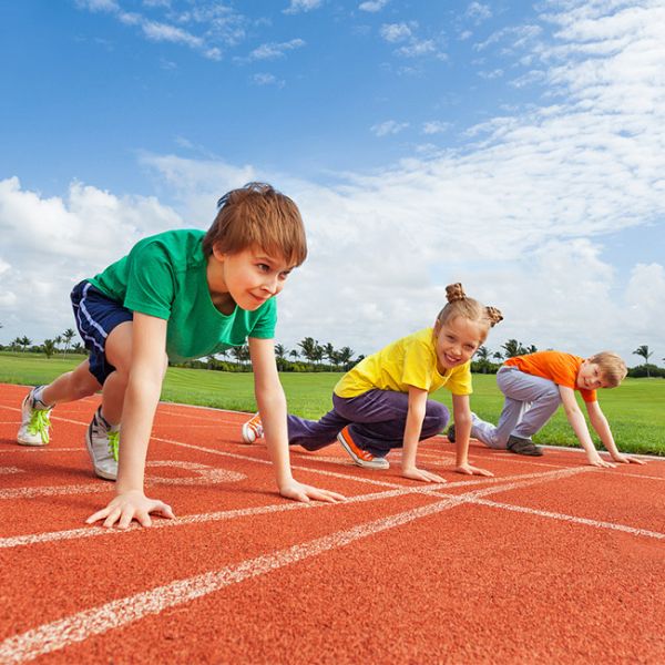 Eco Friendly Synthetic Sports Flooring All-Weather Usage Red Playground