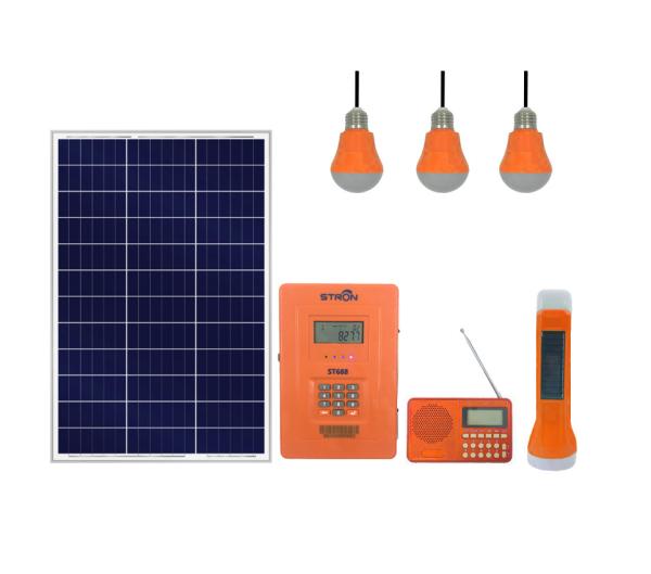 Quality DC12V Residential Solar Power System With 76.8Wh LiFePO4 Battery for sale