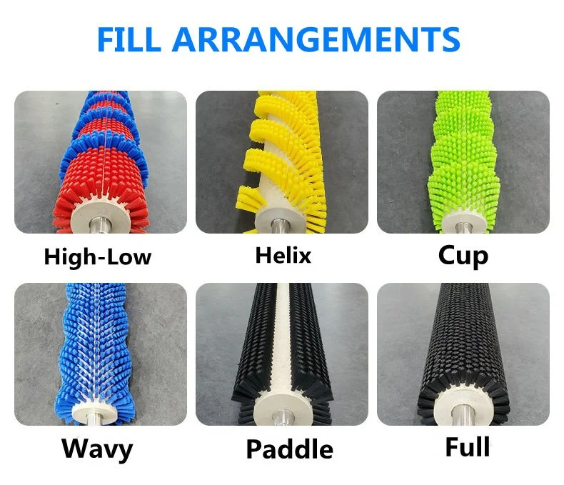 Industrial Custom Bristle Material Roller Brush For Pharmaceutical Industry