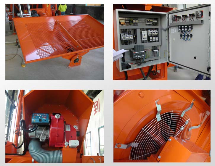 Circulating 23 Ton Per Batch Mobile Maize Dryer With Italian Technology