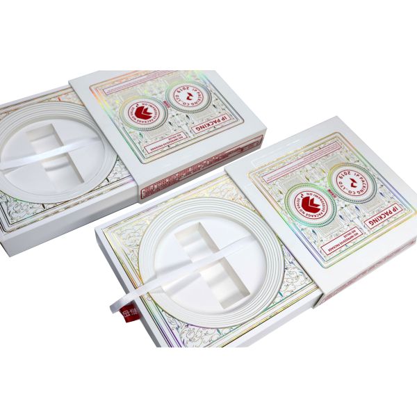 Custom Gift Box Packaging , Cardboard Paper Box With Ribbon Pull