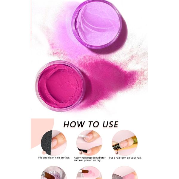 Over 100 Colors to Choose From Private Label Colored Acrylic Nail Powder in Jar 10g 30g 50g Capacity