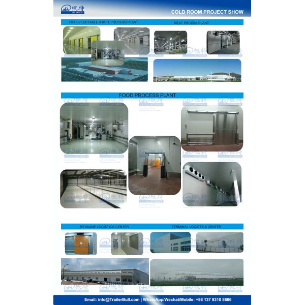 Chill Food Processing Sandwich Panel Cold Room Construction