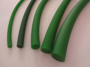 China Light Green PU Round Belt Fast Joining Flexible 85A Urethane Drive Belts 3mm-20mm wholesale