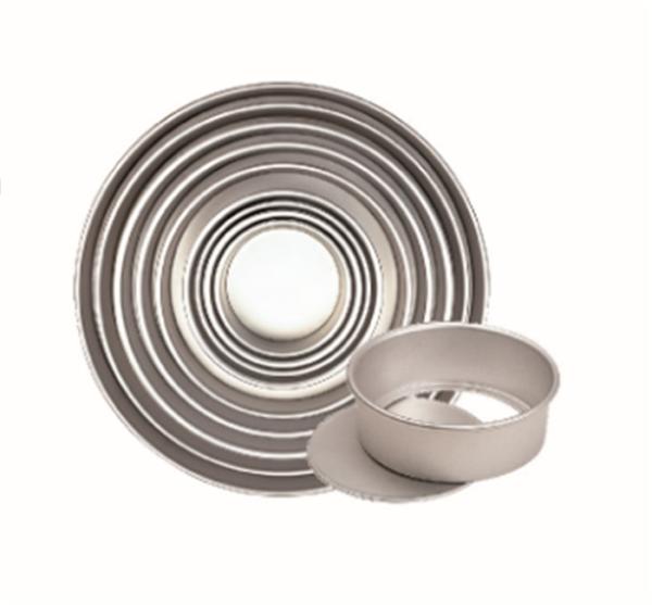 Quality Cake Aluminum 254x248x80mm Round Non Stick Baking Tray for sale