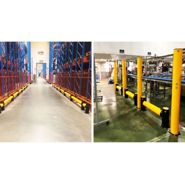 Flexible Pedestrian Barrier  Anti-Collision Guardrails Warehouse Safety Barrier Traffic Guardrails