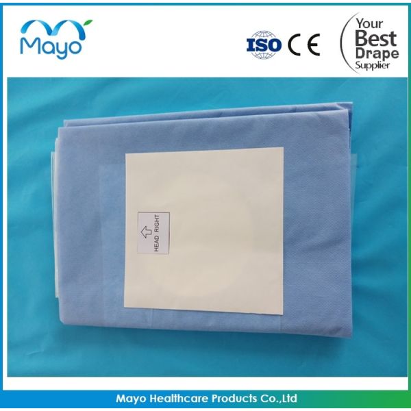 SMS Ophthalmic Drape With Pouch ISO FDA Disposable Eye Drape