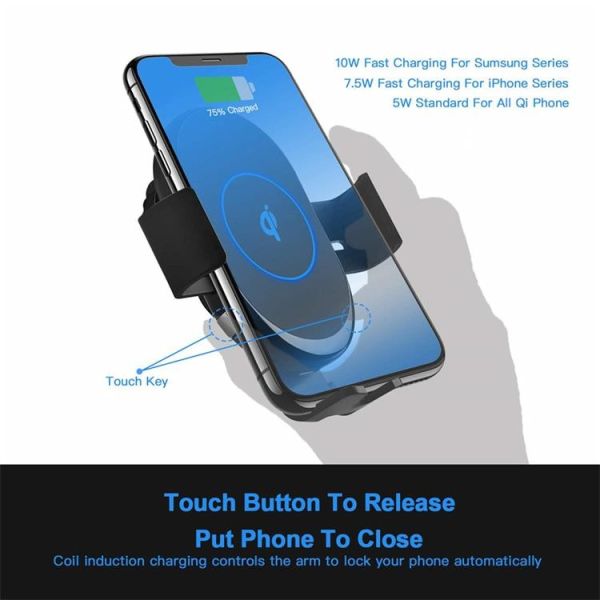 360 Rotation Qi Car Wireless Charger 15W magsafe vent mount For IPhone 13