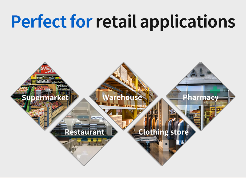 Handheld 1D Laser CCD Qr Code Supermarket Inventory Reader