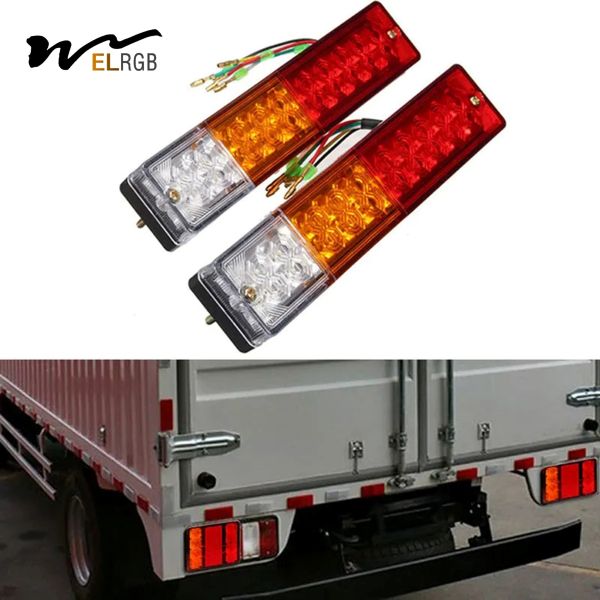20 Leds 12V Waterproof Lights Truck LED Tail Light Lamp Yacht Car Trailer Taillight Reversing Running Brake Turn
