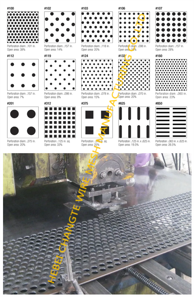 Titanium Steel 19mm Thickness 30M Perforated Metal Mesh Screen